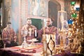 Orthodox liturgy with bishop