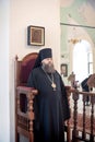 Orthodox liturgy with bishop Mercury in High Monastery of Saint