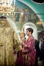 Orthodox liturgy with bishop Mercury in Moscow