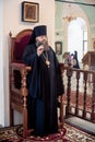 Orthodox liturgy with bishop Mercury in Moscow