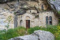 Orthodox monastery enclosed by Davelis cave