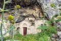 Orthodox monastery enclosed by Davelis cave