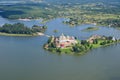 Orthodox monastery and lake Seliger, Tver region, Russia Royalty Free Stock Photo