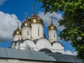 Orthodox monastery in the Moscow region of Central Russia. Royalty Free Stock Photo
