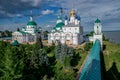 Orthodox monastery in old Russian town Rostov the Great. Royalty Free Stock Photo