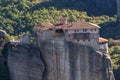 Orthodox Monastery of Rousanou in Meteora, Thessaly, Greece Royalty Free Stock Photo