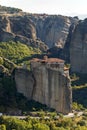 Orthodox Monastery of Rousanou in Meteora, Thessaly, Greece Royalty Free Stock Photo