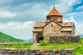 Orthodox monastery Sevanavank on the shores of Lake Sevan, a landmark Royalty Free Stock Photo