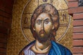 Orthodox Mosaic Icon, Head of Jesus Christ Royalty Free Stock Photo