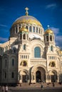 Orthodox Naval cathedral of Saint Nicholas in Kronstadt