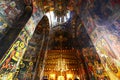 Orthodox painted wall of Cozia Monastery Royalty Free Stock Photo