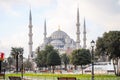 Orthodox pilgrims visited the Aya Sofia mosque during the Christmas holidays. Royalty Free Stock Photo