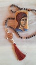 Orthodox prayer rope with tassel Royalty Free Stock Photo