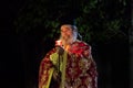 Orthodox priest praying in Metsovo, Northern Greece Royalty Free Stock Photo