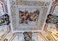 Orthodox religious christian icon painting in the church roof