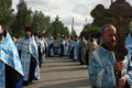 Orthodox religious procession Royalty Free Stock Photo