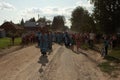 Orthodox religious procession in Melnikovo Royalty Free Stock Photo