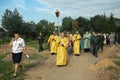 Orthodox Religious Procession in Russia