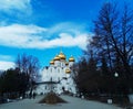 Orthodox Russian Church with Golden domes in Yaroslavl Royalty Free Stock Photo