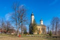 Orthodox Serbian church of Saint Apostles Peter and Paul, on the Kosmaj mountain near Belgrade, Serbia Royalty Free Stock Photo