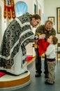 Orthodox service in one of the temples of Kaluga region (Russia) 25 March 2016. Royalty Free Stock Photo