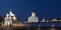 Orthodox temple buildings Royalty Free Stock Photo