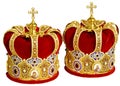 Orthodox Wedding Ceremonial Crowns Royalty Free Stock Photo