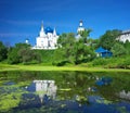 Orthodoxy monastery at Bogolyubovo in summer day. Russia