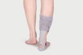 Orthopedic Ankle Brace. Medical Ankle Bandage.