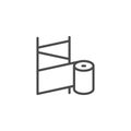 Orthopedic bandage line outline icon