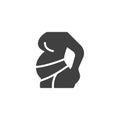 Orthopedic bandage for pregnant woman vector icon