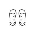 Orthopedic Insole line icon Royalty Free Stock Photo