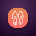 Orthopedic insoles app icon Royalty Free Stock Photo