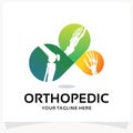 Orthopedic Logo Design Template Inspiration Royalty Free Stock Photo