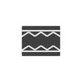 Orthopedic Mattress Layers vector icon