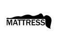 Orthopedic Mattress logo, silhouette woman