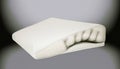 Orthopedic Pillow Lies On The Bed. Generative AI