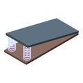 Orthopedic spring mattress base using for comfortable sleep