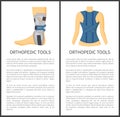 Orthopedic Tools for People Vector Illustration