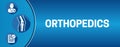 Orthopedics Banner Background Illustration with Icons Royalty Free Stock Photo