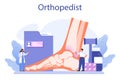 Orthopedics doctor. Idea of joint and bone treatment. Human anatomy