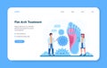 Orthopedics doctor web banner or landing page. Idea of joint