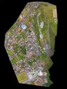 Orthorectified aerial image Royalty Free Stock Photo