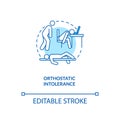 Orthostatic intolerance concept icon