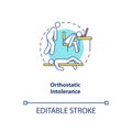 Orthostatic intolerance concept icon