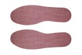 Orthotic insoles made of flavored latex. Royalty Free Stock Photo