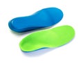 Orthotics insoles on a white background Royalty Free Stock Photo