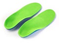 Orthotics insoles on a white background Royalty Free Stock Photo