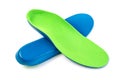 Orthotics insoles on a white background Royalty Free Stock Photo