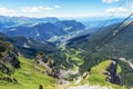 Ortisei Seceda cable car view Royalty Free Stock Photo